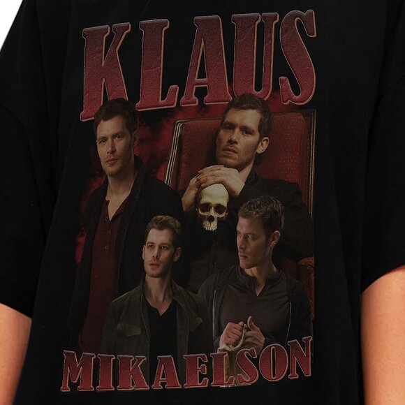 Klaus Mikaelson Graphic T-Shirt Vampire Diaries Fan Tee Fantasy Gift Shirt 79 - Picture 2 of 6